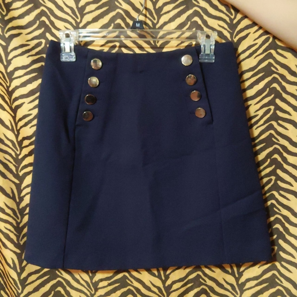 Navy sailor's pencil skirt. Thick and sturdy.
